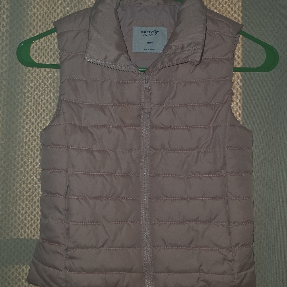 Old Navy Light Pink Quilted Vest